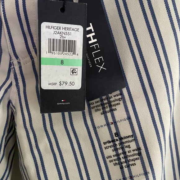 NWT Tommy Hilfiger the flex stretch skinny jeans Size 8 - Picture 5 of 8